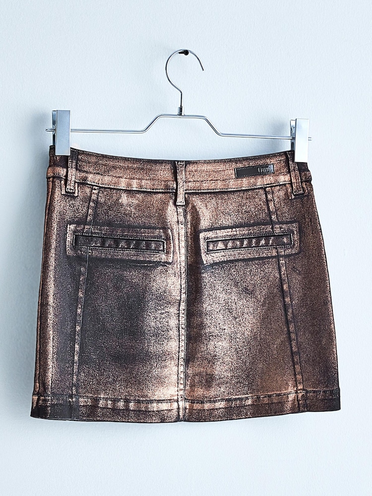 Own. Bronze Mini Biker Skirt - Image 13 of 13