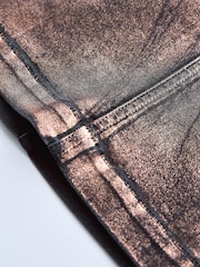 Own. Bronze Mini Biker Skirt - Image 9 of 13