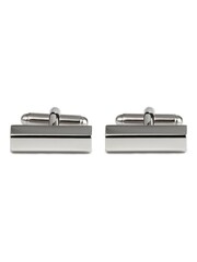 Simon Carter Silver Polished Hexagon Cufflinks - Image 1 of 1