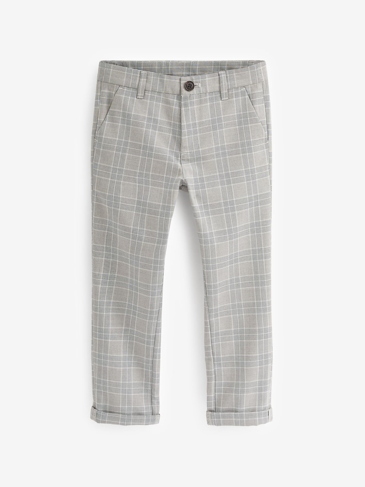 Mittelgrau - Smart Check Trousers (12mths-16yrs) - Bild 1 von 2 Mittelgrau - Smart Check Trousers (12mths-16yrs) - Bild 1 von 2