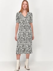 M&co Geblümtes Midikleid, Blau - Bild 1 von 5