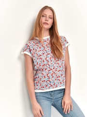 M&co T-Shirt mit Blumenprint, Weiss - Bild 1 von 5