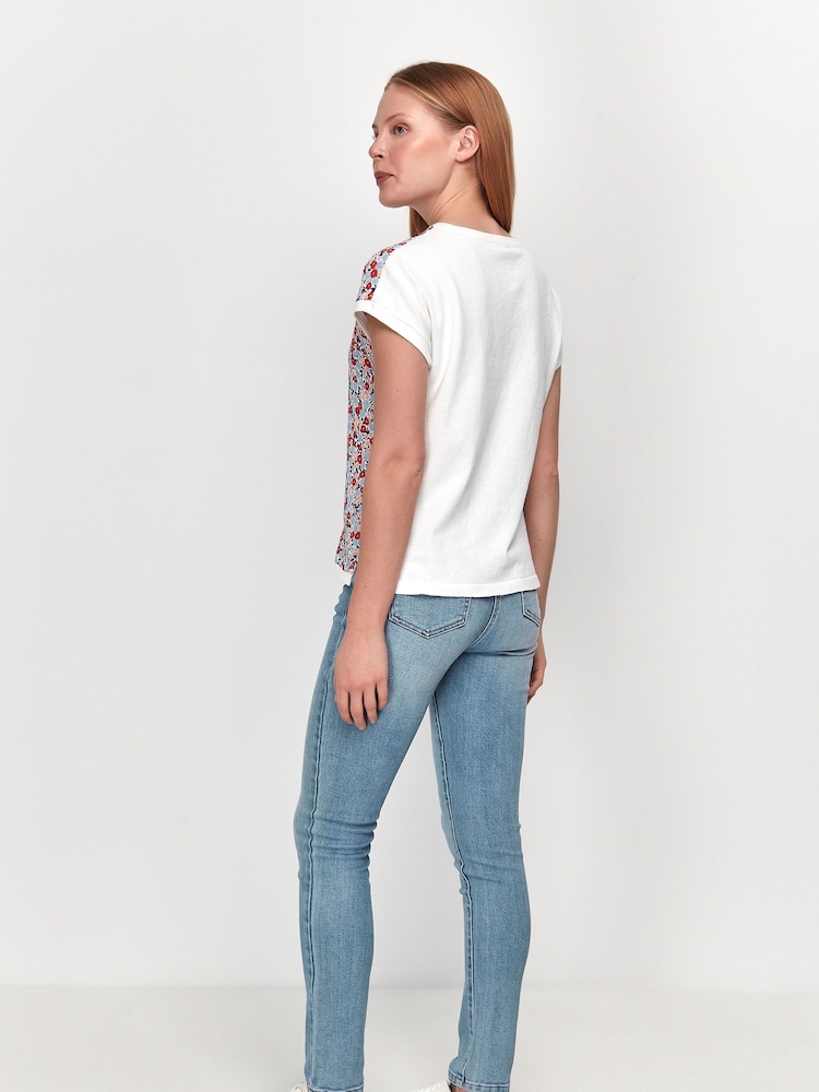 M&co T-Shirt mit Blumenprint, Weiss - Bild 2 von 5