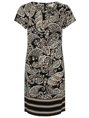 M&Co Black Border Print Shift Dress - Image 4 of 4