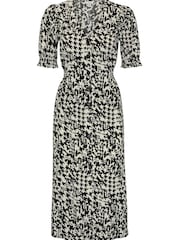 M&Co Black Button Front Midi Dress - Image 5 of 5