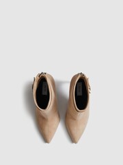 Reiss Biscuit Ashton Suede Heeled Ankle Boots - Image 4 of 6