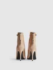 Reiss Biscuit Ashton Suede Heeled Ankle Boots - Image 5 of 6