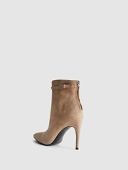 Reiss Biscuit Ashton Suede Heeled Ankle Boots - Image 6 of 6