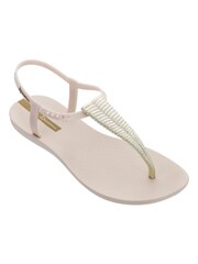 Ipanema Cream Ribbed T-Bar Sandals - Image 1 of 1