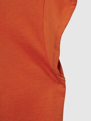 Reiss Orange Jude Junior Ruffle Shoulder T-Shirt - Image 6 of 6