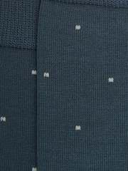 Reiss Airforce Blue Mario Spot Polka Dot Socks - Image 4 of 4