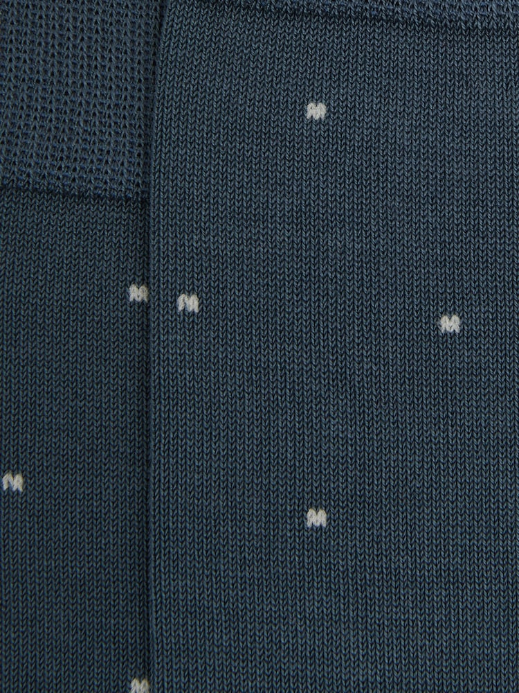 Reiss Airforce Blue Mario Spot Polka Dot Socks - Image 4 of 4
