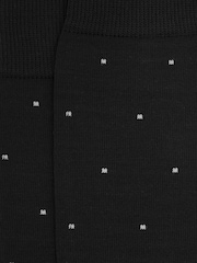 Reiss Black Mario Spot Polka Dot Socks - Image 3 of 3