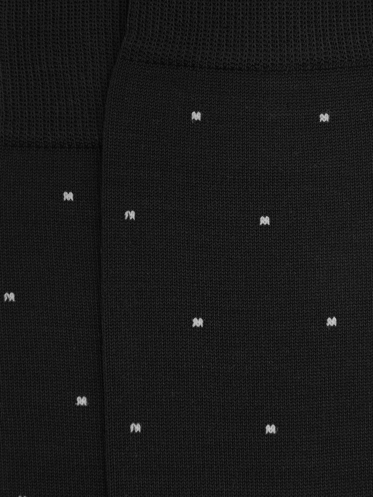 Reiss Black Mario Spot Polka Dot Socks - Image 3 of 3