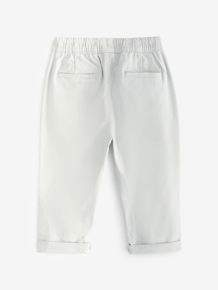 Kittgrau/Natur - Chino-Schlupfhose mit lockerer Passform (3 Monate–7 Jahre) - Bild 5 von 5