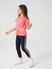 Paul Smith Junior Girls Navy 'Artist Stripe' Leggings - Image 1 of 7