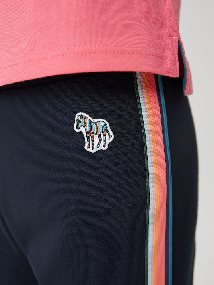 Paul Smith Junior Girls Navy 'Artist Stripe' Leggings - Image 2 of 7