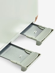 Sage Green Bronx Wood Effect 4 Slice Toaster - Image 6 of 6