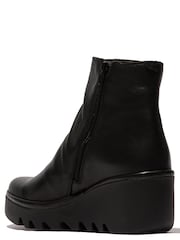 Fly London Brom Black Wedge Boots - Image 3 of 4