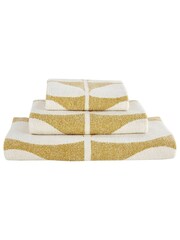 Orla Kiely Yellow Sunflower Bath Mat - Image 2 of 4