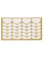 Orla Kiely Yellow Sunflower Bath Mat - Image 3 of 4