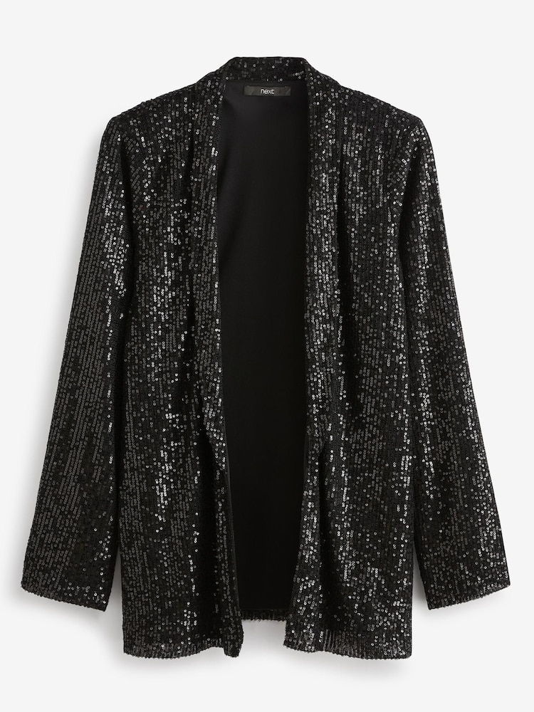 Black Sequin Blazer - Image 4 of 4
