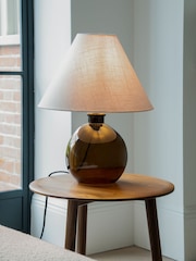 Jasper Conran London Green Hand Blown Glass Table Lamp - Image 1 of 4