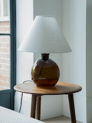 Jasper Conran London Green Hand Blown Glass Table Lamp - Image 2 of 4
