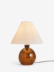 Jasper Conran London Green Hand Blown Glass Table Lamp - Image 4 of 4