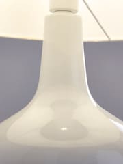Jasper Conran London White Curved Ceramic Table Lamp - Image 3 of 4