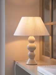 Jasper Conran London White Sphere Ceramic Table Lamp - Image 1 of 3