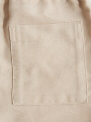 Piatră - Pantaloni scurți texturați din amestec de in Reiss Payne - Imaginea 4 din 4