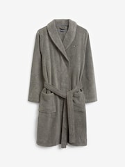 Tommy Hilfiger Grey Cotton Icon Bathrobe - Image 1 of 1