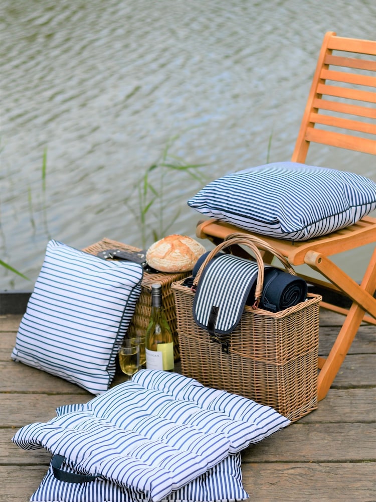 Navigate Blue Three Rivers Floor Cushion - Image 1 of 3