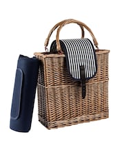 Navigate Blue Picnic Basket With Rug - Image 3 of 4