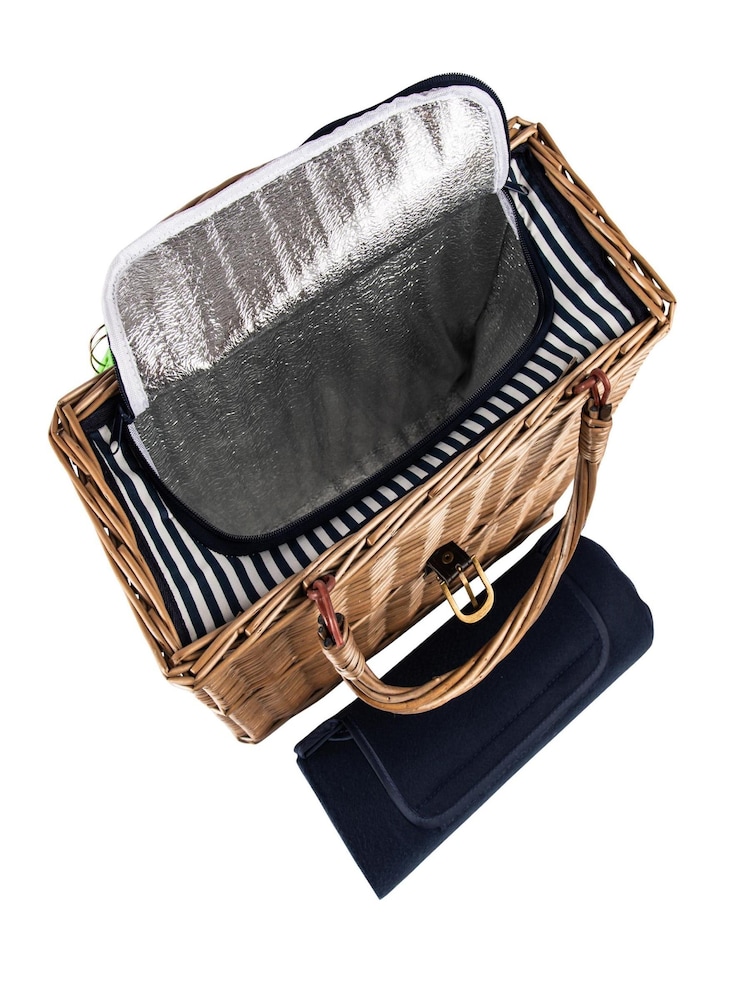 Navigate Blue Picnic Basket With Rug - Image 4 of 4