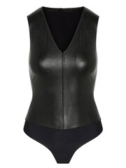 Commando Black Faux Leather Bodysuit - Image 4 of 4