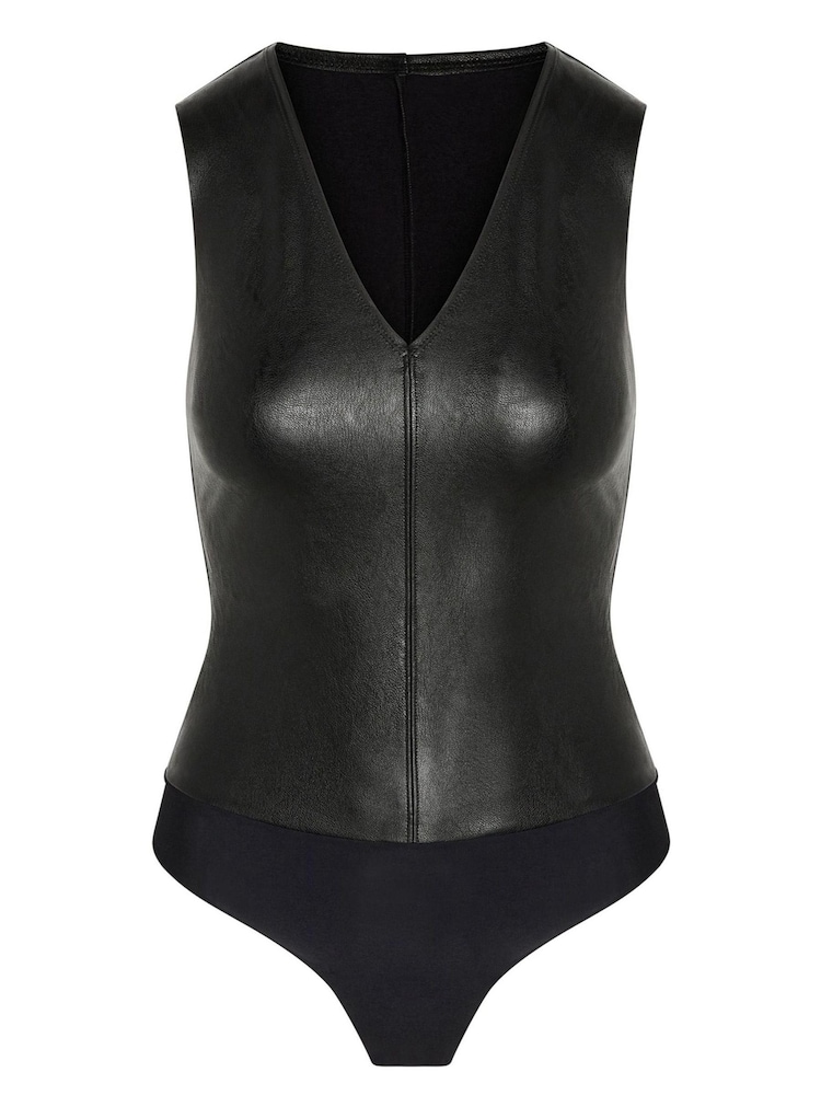 Commando Black Faux Leather Bodysuit - Image 4 of 4