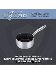 Prestige Silver Scratch Guard Stainless Steel Non-Stick 14cm Milk Pan - Image 2 of 4