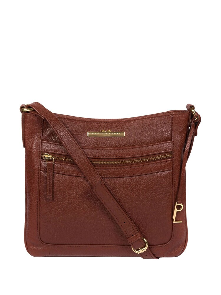 Pure Luxuries London Lewes Leather Cross-Body Bag - Image 1 of 5