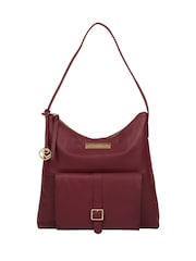 Pure Luxuries London Imogen Leather 100% Cotton Shoulder Bag - Image 1 of 5