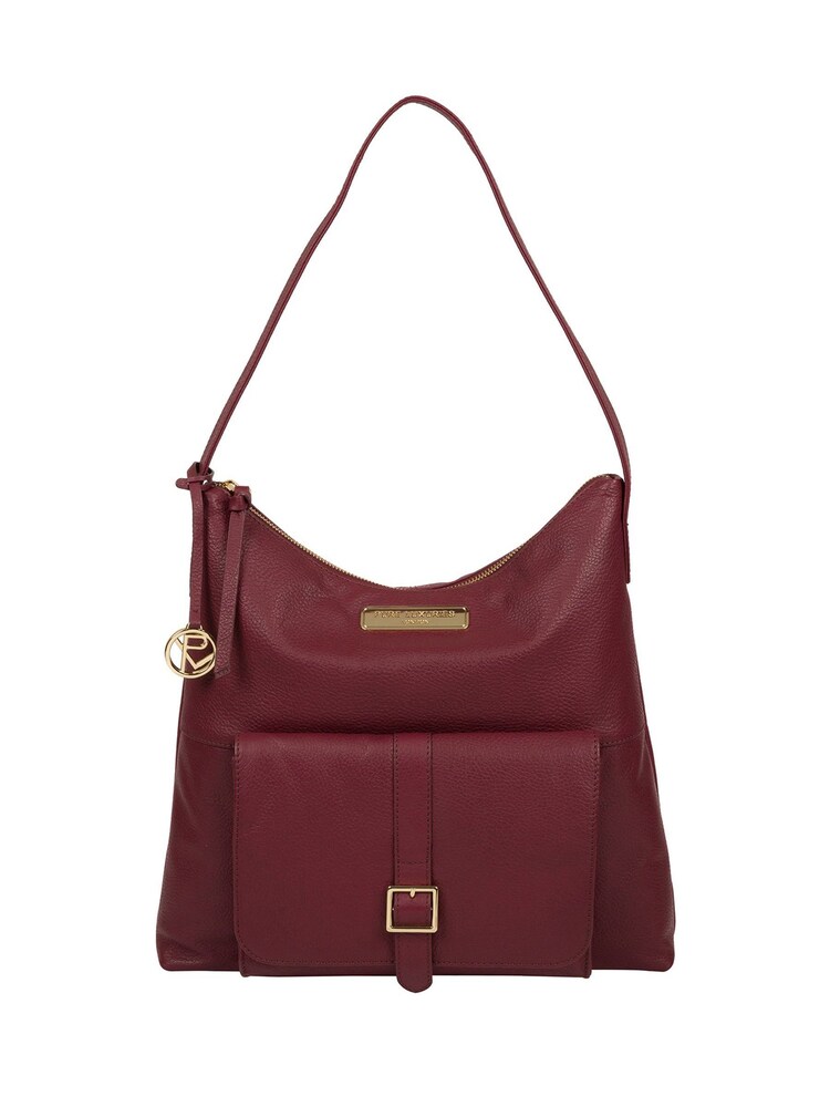 Pure Luxuries London Imogen Leather 100% Cotton Shoulder Bag - Image 1 of 5