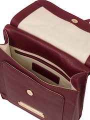 Pure Luxuries London Naomi Leather Cross-Body 100% Cotton Bag - Image 3 of 4