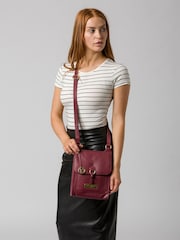 Pure Luxuries London Naomi Leather Cross-Body 100% Cotton Bag - Image 4 of 4