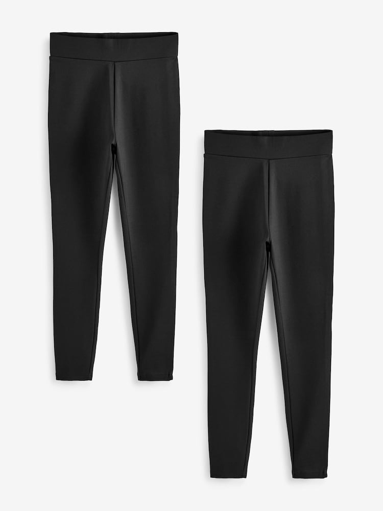 Noir - Lot de 2 leggings Ponte - Image 4 of 5