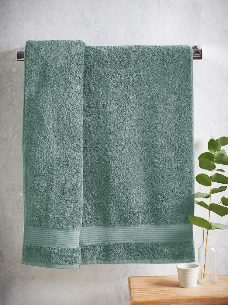 Green Soft Mineral Egyptian Cotton Towel - Image 2 of 5