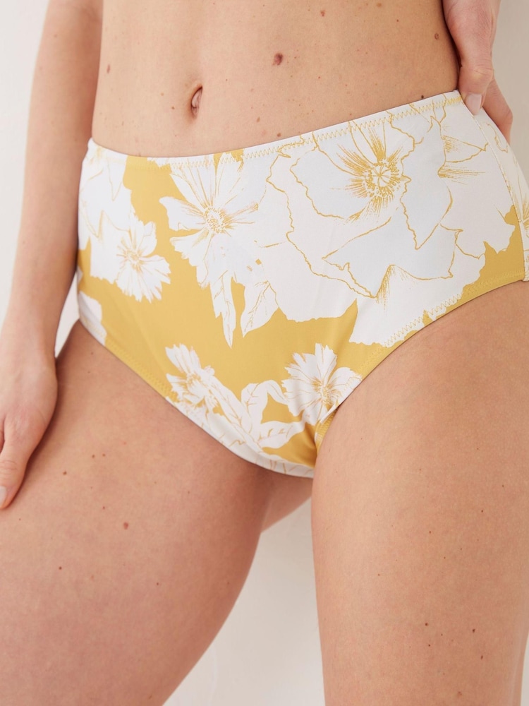 FatFace Linear Blooms High Waist Bottoms - Image 1 of 4