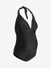 Seraphine Black Halter Neck Maternity Swimsuit - Image 6 of 7