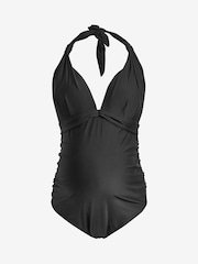 Seraphine Black Halter Neck Maternity Swimsuit - Image 7 of 7