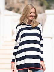 Seraphine Boxy Fit Schwangerschafts- und Stilltop mit kräftigen Streifen, 100 % Baumwolle - Bild 1 von 6